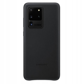Etui Skóra Leather Cover Samsung S20 Ultra Czarne