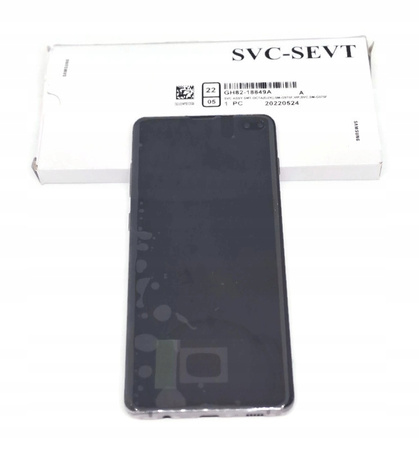 Oryginalny Wyświetlacz Lcd Samsung S10 + Plus SM-G975 Service Pack Czarny Wymiana Gratis