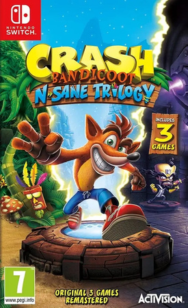 Gra Crash Bandicoot N Sane Trilogy Nintendo Switch Wersja Pudełkowa