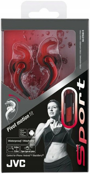 Słuchawki przewodowe JVC Sport Red HA-ETR40-R!.