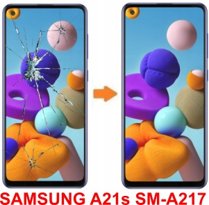 Szyba Szybka Lcd Samsung A21s A217 + Wymiana