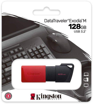 KINGSTON PENDRIVE PAMIĘĆ USB 3.2 Exodia M 128 GB