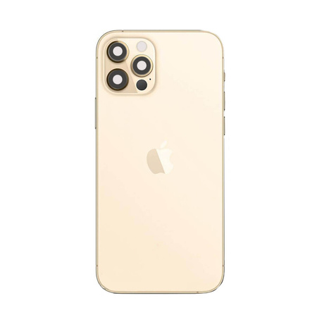 iPhone 12 Pro Max Klapka Baterii Panel Plecki Obudowa z dużym oczkiem aparatu Złoty Gold