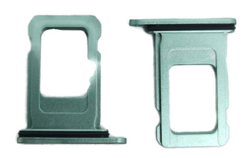 Szufladka Tacka Uchwyt Karty Sim iPhone 11 Zielona