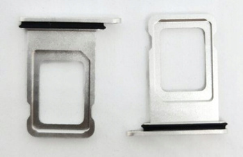 Szufladka Tacka Uchwyt Karty Sim iPhone 11 Srebrna