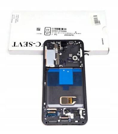 Oryginalny Wyświetlacz Lcd Samsung S22 SM-S901 Service Pack Wymiana Czarny